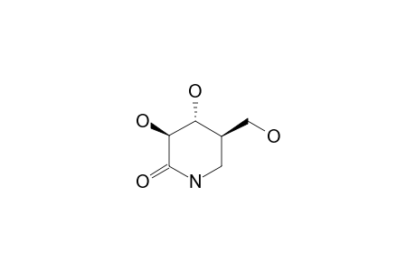 ISOFAGOMINE-LACTAM;(3S,4R,5R)-3,4-DIHYDROXY-5-(HYDROXYMETHYL)-PIPERIDIN-2-ONE