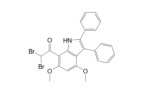 2,2-Dibromo-1-(4',6'-dimethoxy-2',3'-diphenylindol-7'-yl)ethanone