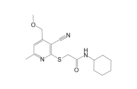 Acetamide, 2-(3-cyano-4-methoxymethyl-6-methyl-2-pyridinylthio)-N-cyclohexyl-