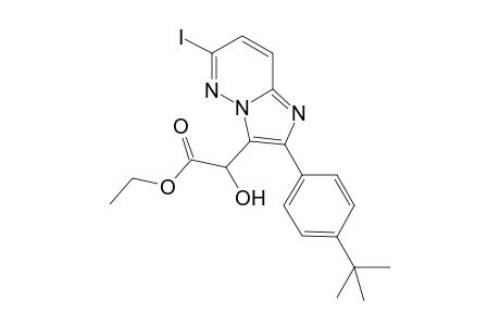 2-[2-(4-tert-butylphenyl)-6-iodo-3-imidazo[1,2-b]pyridazinyl]-2-hydroxyacetic acid ethyl ester
