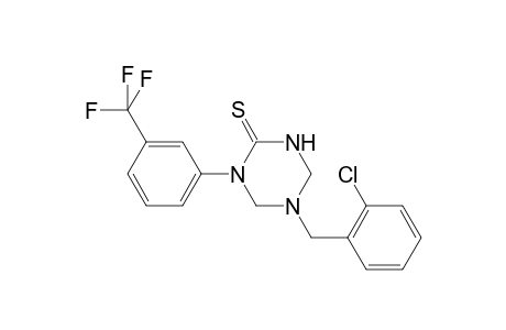 5-[(2-chlorophenyl)methyl]-1-[3-(trifluoromethyl)phenyl]-1,3,5-triazinane-2-thione