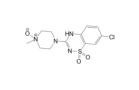 7-Chloro-3-(4-methyl-4-oxido-1-piperazinyl)-2H-1,2,4-benzothiadiazine 1,1-dioxide