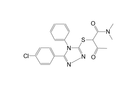 butanamide, 2-[[5-(4-chlorophenyl)-4-phenyl-4H-1,2,4-triazol-3-yl]thio]-N,N-dimethyl-3-oxo-