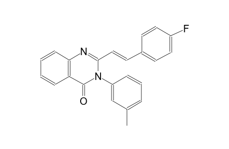 2-[(E)-2-(4-fluorophenyl)ethenyl]-3-(3-methylphenyl)-4(3H)-quinazolinone