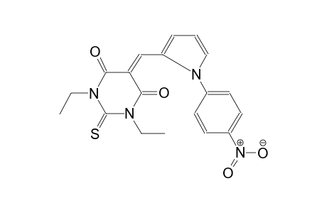 4,6(1H,5H)-pyrimidinedione, 1,3-diethyldihydro-5-[[1-(4-nitrophenyl)-1H-pyrrol-2-yl]methylene]-2-thioxo-