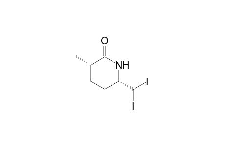 (3S*,6S*)-6-(Diiodomethyl)-3-methylpiperidin-2-one