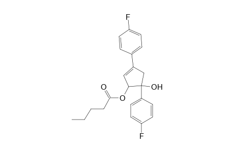 3,5-bis(4'-Fluorophenyl)-5-hydroxycyclopent-2-en-1-yl pentanoate