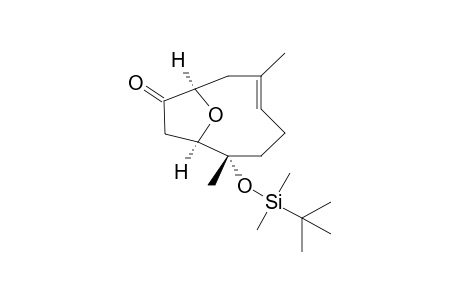 (1R,2S,5E,8R)-2-[(tert-Butyldimethylsilyl)oxy]-2,6-dimethyl-11-oxabicyclo[6.2.1]undec-5-en-9-one