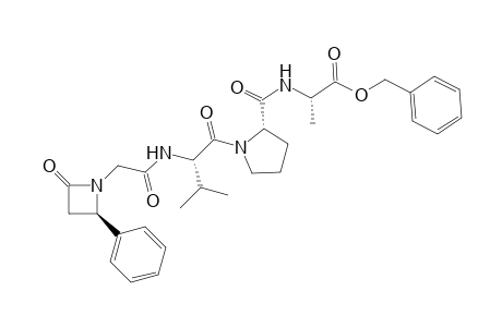 [2-(<R>-2'-Oxo-4'-phenylazetidin-1'-yl)acetyl]-L-valyl-L-prolyl-L-alanine - benzyl ester