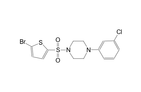 1-[(5-bromo-2-thienyl)sulfonyl]-4-(3-chlorophenyl)piperazine