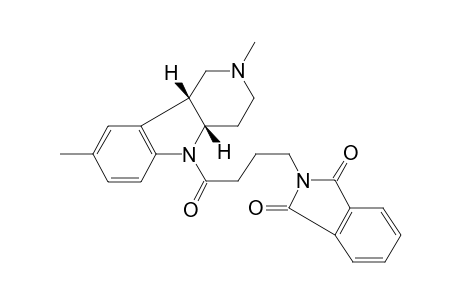 2-[4-[(4aS,9bR)-2,8-dimethyl-3,4,4a,9b-tetrahydro-1H-pyrido[4,3-b]indol-5-yl]-4-oxidanylidene-butyl]isoindole-1,3-dione