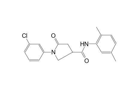 3-pyrrolidinecarboxamide, 1-(3-chlorophenyl)-N-(2,5-dimethylphenyl)-5-oxo-