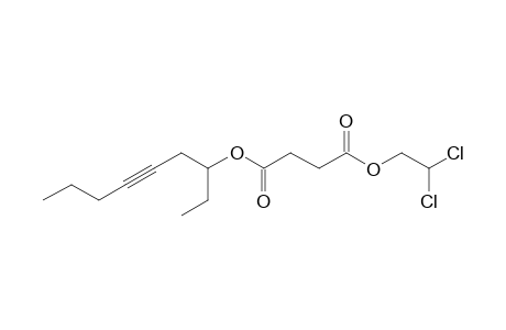 Succinic acid, 2,2-dichloroethyl non-5-yn-3-yl ester