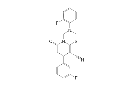 2H,6H-pyrido[2,1-b][1,3,5]thiadiazine-9-carbonitrile, 3-(2-fluorophenyl)-8-(3-fluorophenyl)-3,4,7,8-tetrahydro-6-oxo-