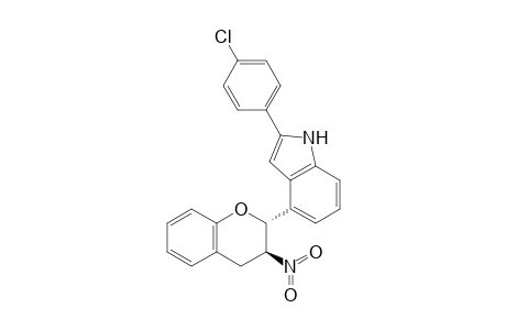 (2R,3S,4S)-2-(4-Chlorophenyl)-4-indolyl-3-nitrochroman