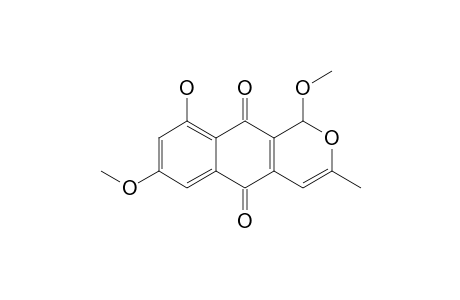 ASCOMYCONE_A;9-HYDROXY-1,7-DIMETHOXY-3-METHYL-1-H-BENZO-[G]-ISOCHROMENE-5,10-DIONE