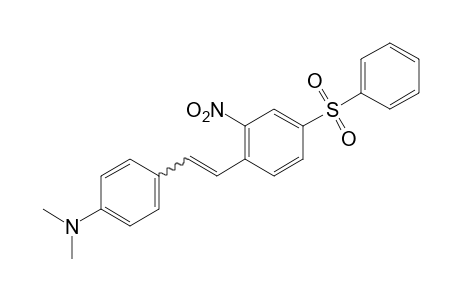 N,N-dimethyl-4-[2-nitro-4-(phenylsulfonyl)styryl]aniline
