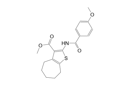 methyl 2-[(4-methoxybenzoyl)amino]-5,6,7,8-tetrahydro-4H-cyclohepta[b]thiophene-3-carboxylate