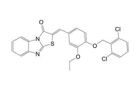 (2Z)-2-{4-[(2,6-dichlorobenzyl)oxy]-3-ethoxybenzylidene}[1,3]thiazolo[3,2-a]benzimidazol-3(2H)-one