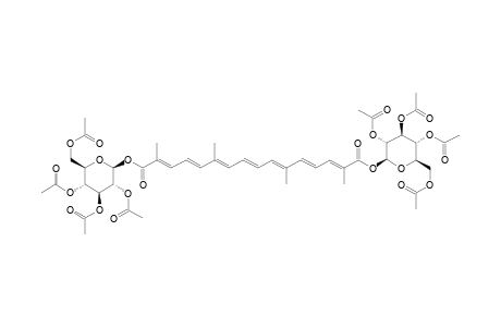 8,8'-Diapo-.psi.,.psi.-carotenedioic acid, bis(2,3,4,6-tetra-O-acetyl-.beta.-D-glucopyranosyl) ester