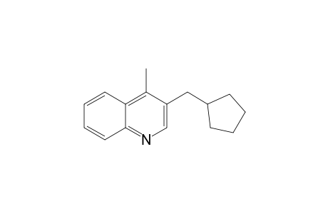 3-(cyclopentylmethyl)-4-methyl-quinoline
