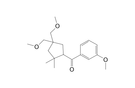 (4,4-Bis(methoxymethyl)-2,2-dimethylcyclopentyl)(3-methoxyphenyl)methanone
