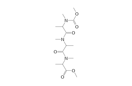 ala-ala-ala, N,N',N''-Trimethyl-N-(methoxycarbonyl)-, methyl ester (isomer 2)