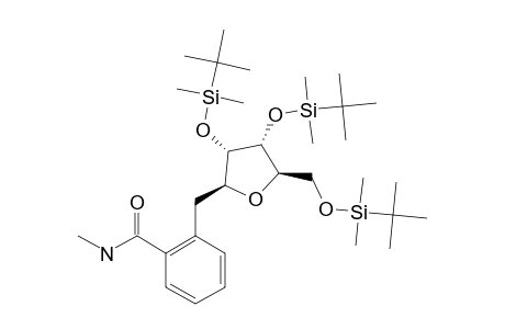 2,3,5-TRI-O-(TERT.-BUTYLDIMETHYLSILYL)-1-DEOXY-1-BETA-[2-(N-METHYL-CARBAMOYL)-BENZYL]-D-RIBOFURANOSIDE