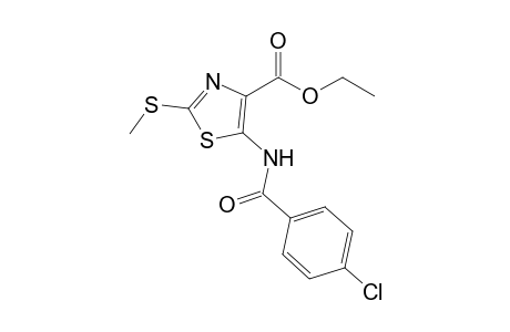5-[(4-chlorobenzoyl)amino]-2-(methylthio)thiazole-4-carboxylic acid ethyl ester