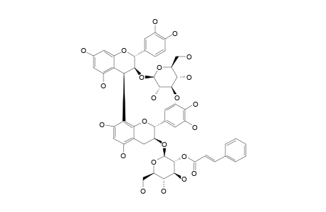 CATECHIN-3-O-BETA-D-GLUCOPYRANO-(4-ALPHA->8)-CATECHIN-3-O-BETA-D-GLUCO-(2-CINNAMOYL)-PYRANOSIDE