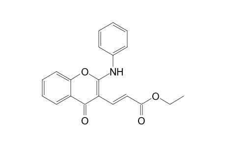 Ethyl 3-{2'-[phenylamino]-4'-oxo-4H-[1]-benzopyran-3'-yl}-prop-2-enoate