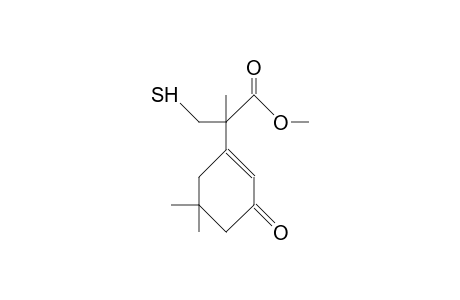 3-(1-Mercapto-2-methoxycarbonyl-prop-2-yl)-5,5-dimethyl-cyclohex-2-enone
