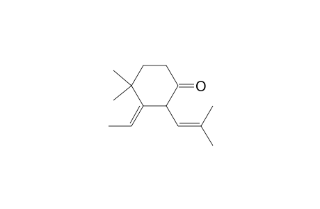 4,4-Dimethyl-3-ethylidene-2-(2'-methyl-1'-propenyl)cyclohexanone