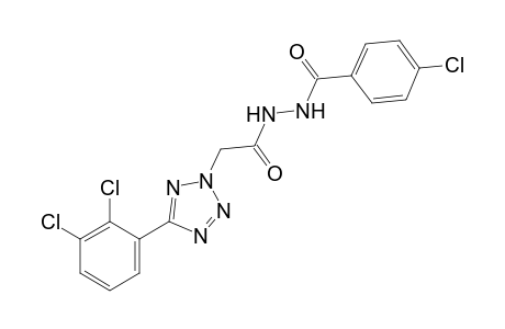 1-(p-chlorobenzoyl)-2-{[5-(2,3-dichlorophenyl)-2H-tetrazol-2-yl]acetyl}hydrazine