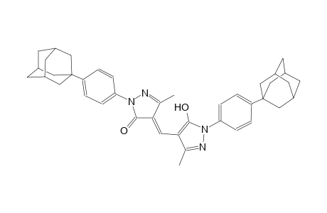 3H-pyrazol-3-one, 2,4-dihydro-4-[[5-hydroxy-3-methyl-1-(4-tricyclo[3.3.1.1~3,7~]dec-1-ylphenyl)-1H-pyrazol-4-yl]methylene]-5-methyl-2-(4-tricyclo[3.3.1.1~3,7~]dec-1-ylphenyl)-, (4E)-
