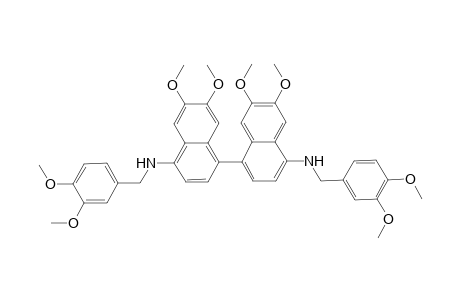 4,4'-Bis[N-(3,4-dimethoxyphenylmethyl)]-1-(6,7-dimethoxy)naphthylamine
