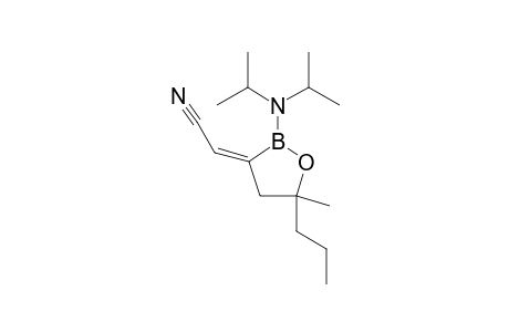 (E)-2-DIISOPROPYLAMINO-5-METHYL-5-PROPYL-3-CYANOMETHYLENE-1,2-OXABOROLANE