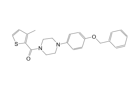 1-[4-(benzyloxy)phenyl]-4-[(3-methyl-2-thienyl)carbonyl]piperazine