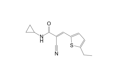 (2E)-2-cyano-N-cyclopropyl-3-(5-ethyl-2-thienyl)-2-propenamide
