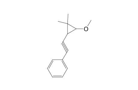 Cyclopropane, 1-methoxy-2,2-dimethyl-3-(2-phenylethynyl)-