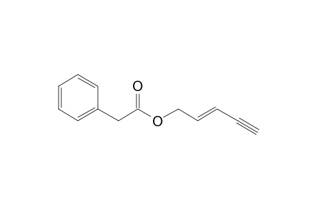 Phenylacetic acid, pent-2-en-4-ynyl ester