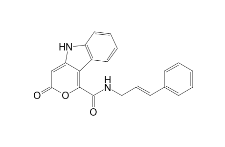 N-Cinnamyl-3-oxopyrano[4,3-b]indole-1-carboxamide