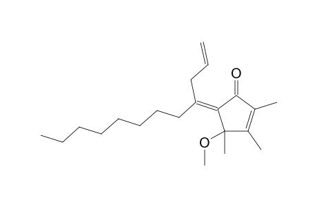 (5Z)-4-methoxy-2,3,4-trimethyl-5-(1-octylbut-3-enylidene)cyclopent-2-en-1-one