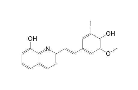 2-[(E)-2-(4-hydroxy-3-iodo-5-methoxyphenyl)ethenyl]-8-quinolinol