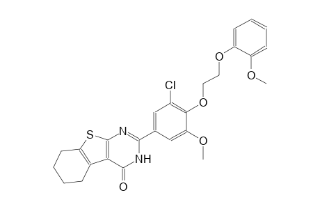 2-{3-chloro-5-methoxy-4-[2-(2-methoxyphenoxy)ethoxy]phenyl}-5,6,7,8-tetrahydro[1]benzothieno[2,3-d]pyrimidin-4(3H)-one