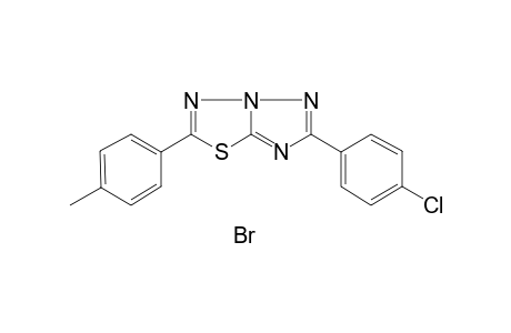 1,2,4-Triazolo[3,2-b]1,3,4-thiadiazole,6-(4-chlorophenyl)-2-(4-tolyl)- hydrobromide