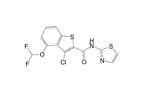 3-chloro-4-(difluoromethoxy)-N-(1,3-thiazol-2-yl)-1-benzothiophene-2-carboxamide