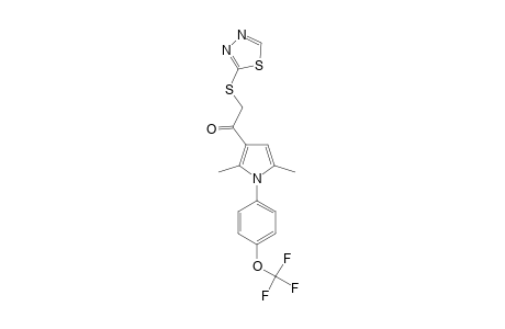 1-[2,5-DIMETHYL-1-(4-TRIFLUOROMETHOXYPHENYL)-1H-PYRROL-3-YL]-2-([1,3,4]-THIADIAZOL-2-YLSULFANYL)-ETHANONE