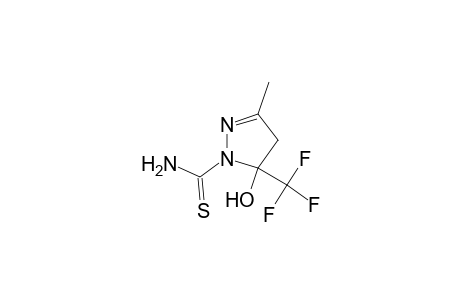 5-HYDROXY-3-METHYLTHIO-5-(TRIFLUOROMETHYL)-2-PYRAZOLINE-1-CARBOXAMIDE