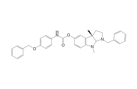 (-)-(3aS)-1-Benzyl-3a,8-dimethyl-1,2,3,3a,8,8a-hexahydropyrrolo[2,3-b]indol-5-yl-N-4'-benzyloxyphenylcarbamate